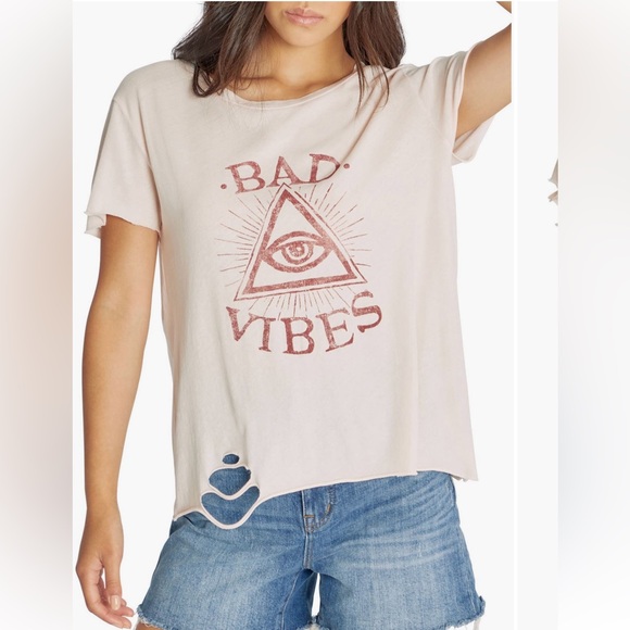 Wildfox Pink Graphic Tee - Picture 1 of 3